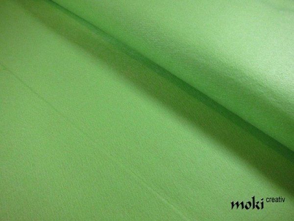Stickfilz kiwi hellgrün waschbar 0,5m