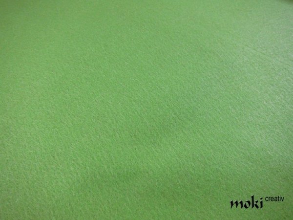 Stickfilz kiwi hellgrün waschbar 0,5m