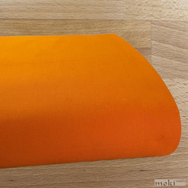 Baumwollstoff orange uni 0,5m SWAFING