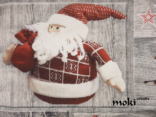Weihnachtsstoff Deko Nikolaus Digitaldruck 0,5m