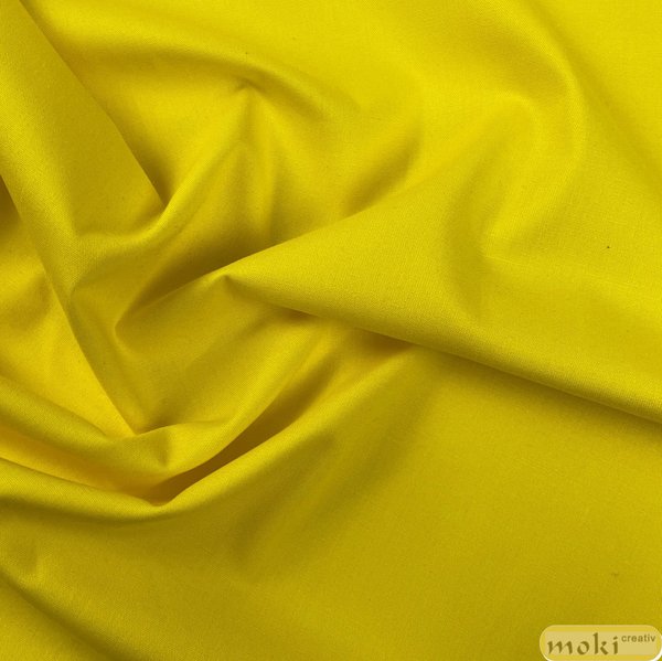 Baumwollstoff gelb uni 0,5m SWAFING