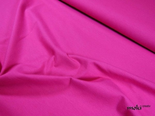 Jersey pink uni einfarbig Baumwolle Stretch 0,5m
