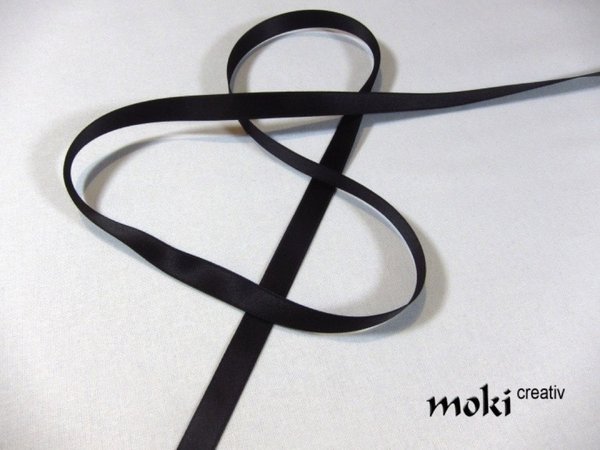 Satinband in schwarz in 3 mm, 6 mm, 10 mm, 16 mm, 25 mm oder 40 mm Breite