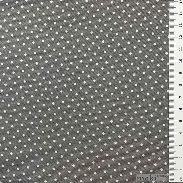 Stoff Punkte grau weiß klein gepunktet 2mm 0,5m