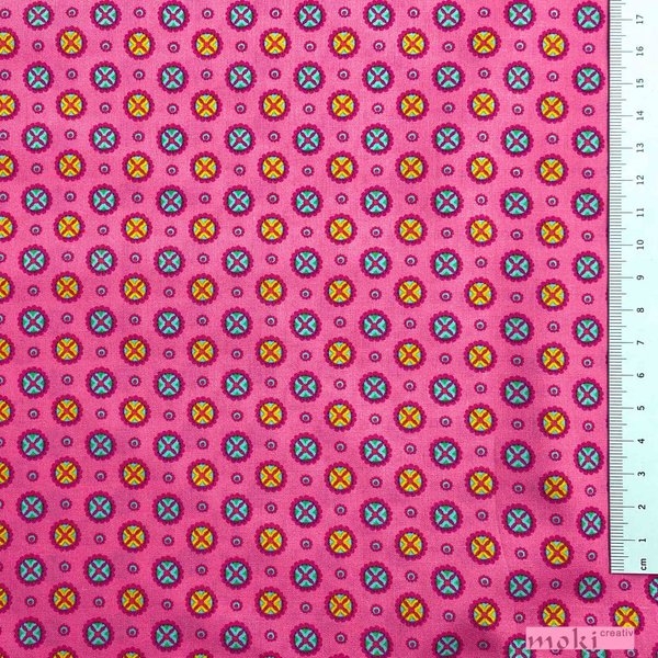 pink gemusterter Baumwollstoff Design Jette 0,5m SWAFING